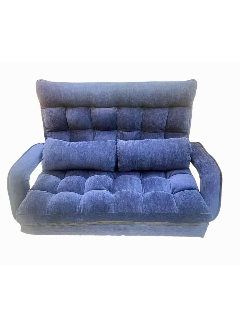 Albawadi Folding Sofa Floor Chair Comfort Bed with Double Pillows Adjustable Back  - Image 2