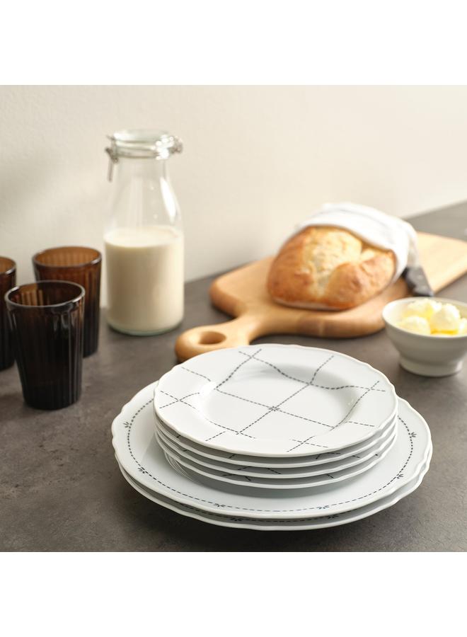 Side Plate, Patterned/White, 22 Cm - Image 2