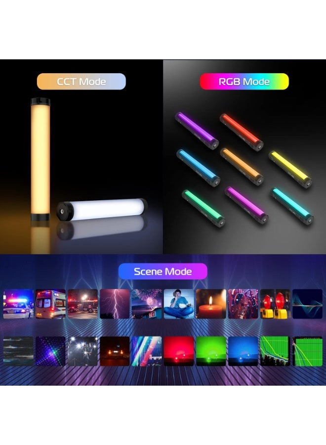 Ulanzi عصا ضوء RGB VL110، عصا ضوء محمولة لكاميرا LED، أنبوب ضوء بار، قابل للتعتيم من 2500-9000K، بطارية 2600mAh CRI 95+ مع جذب مغناطيسي للتصوير الفوتوغرافي Vlog TIK Tok - Image 2