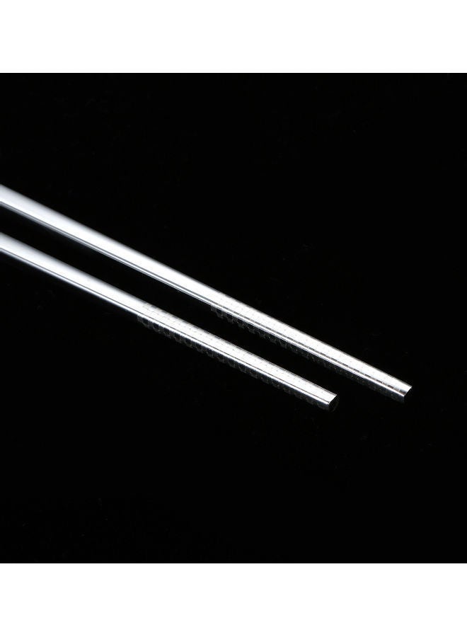 NIBEMINENT Stainless Steel Chop Stick Spoon With Case Silver 22.5x2.8x5cm - Image 4