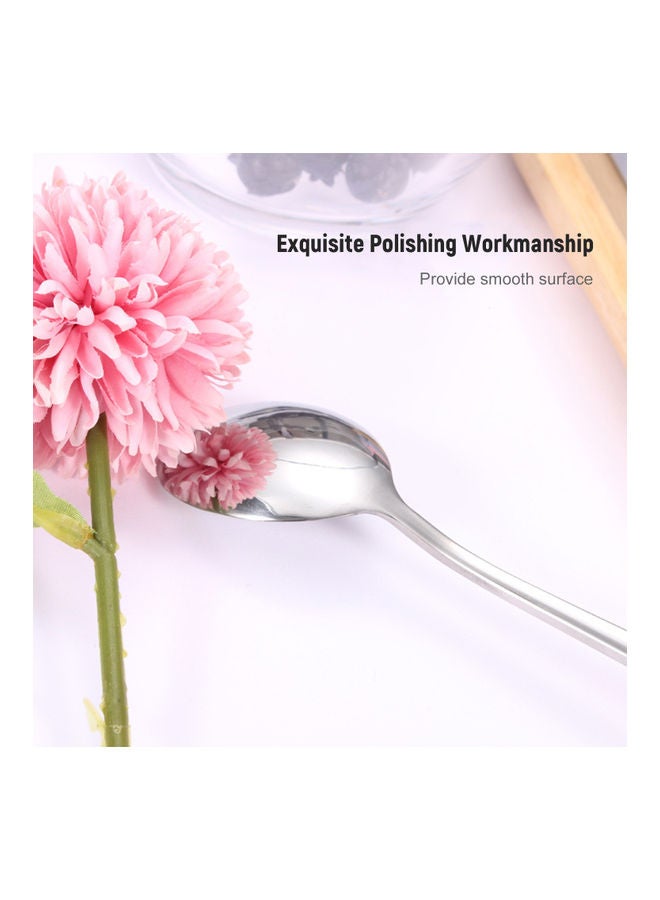 NIBEMINENT Stainless Steel Chop Stick Spoon With Case Silver 22.5x2.8x5cm - Image 5