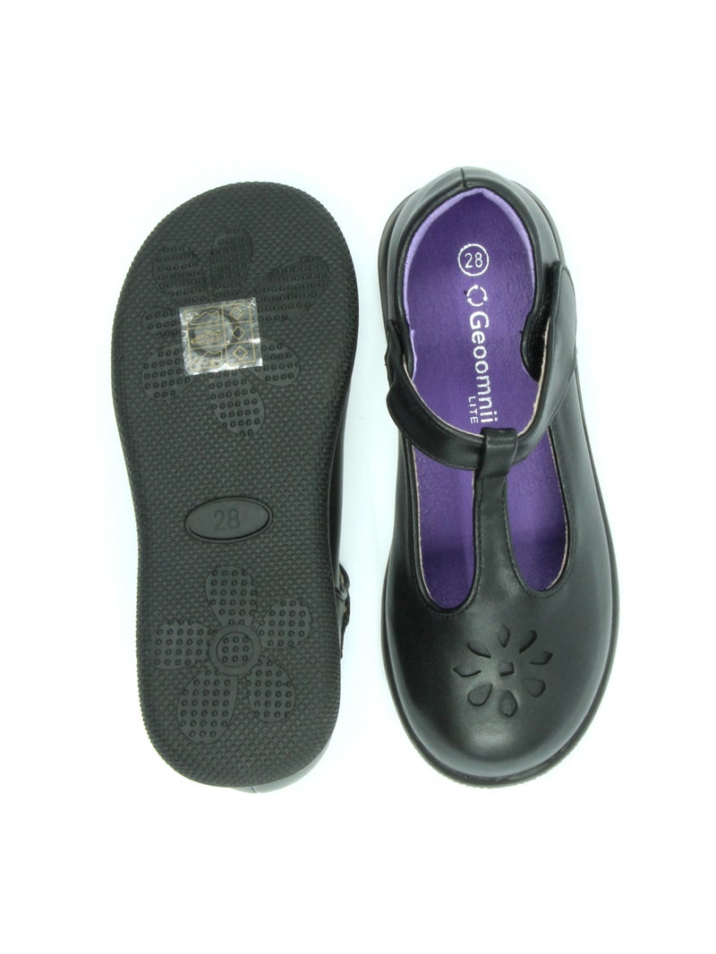 Geoomnii Girls School Shoes – Comfortable Black Formal Uniform Footwear for Daily Wear | Non-Slip Sole, Durable Stitching, Cushioned Insole | Back to School Essentials - Image 4