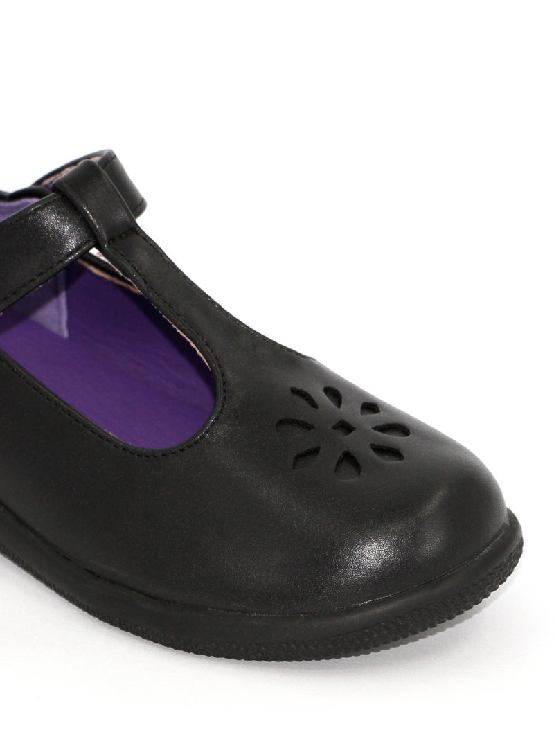 Geoomnii Girls School Shoes – Comfortable Black Formal Uniform Footwear for Daily Wear | Non-Slip Sole, Durable Stitching, Cushioned Insole | Back to School Essentials - Image 5