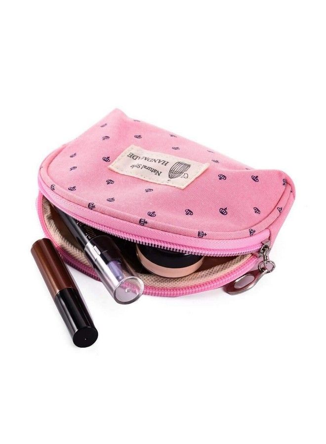 Awestuffs Portable Cosmetic Bags Set Of 3 Different Sizes Makeup And Toiletry Pouch Purse Bag For Travel Or Daily Use (Set Of 3) (Pink)  - Image 4