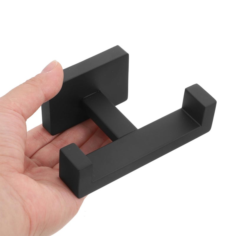 Black Heavy Duty Robe Hooks Wall Mounted Kitchen Towel Hanger - Image 4