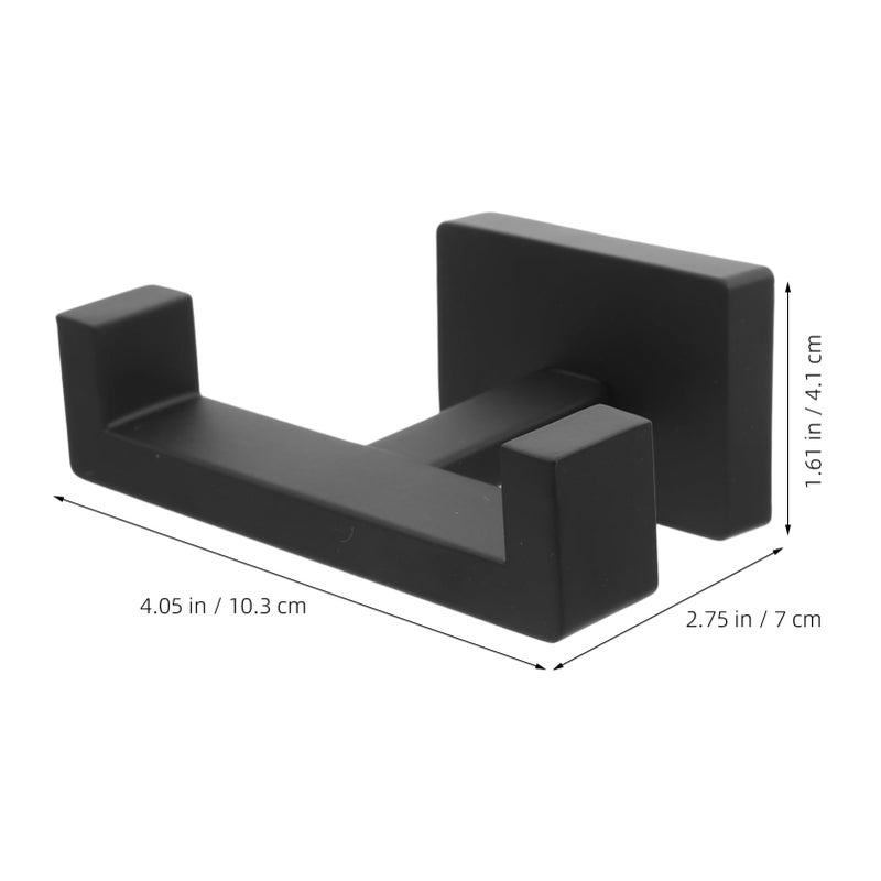 Black Heavy Duty Robe Hooks Wall Mounted Kitchen Towel Hanger - Image 3