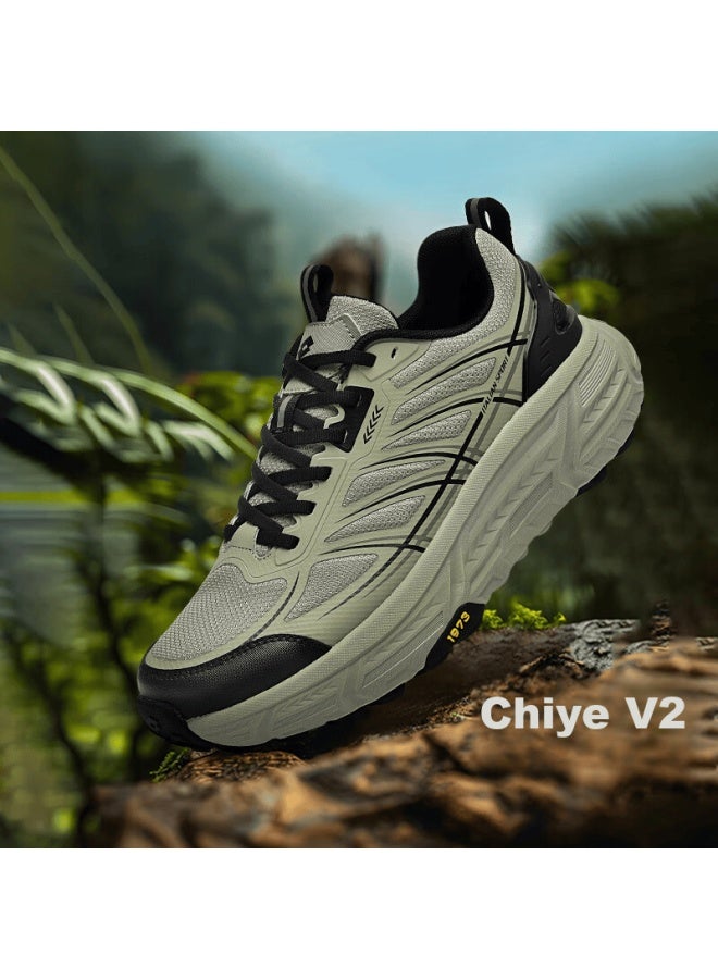Lotto Men's Casual Outdoor Hiking Trail Running Breathable Non-slip Sports Shoes 933 Gray Green Size 44 - Image 5