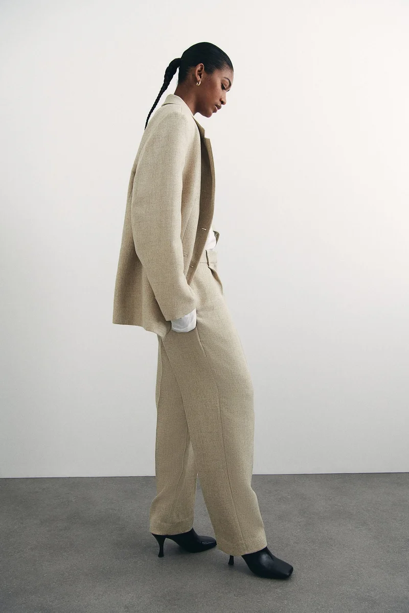 اتش اند ام Tapered tailored trousers