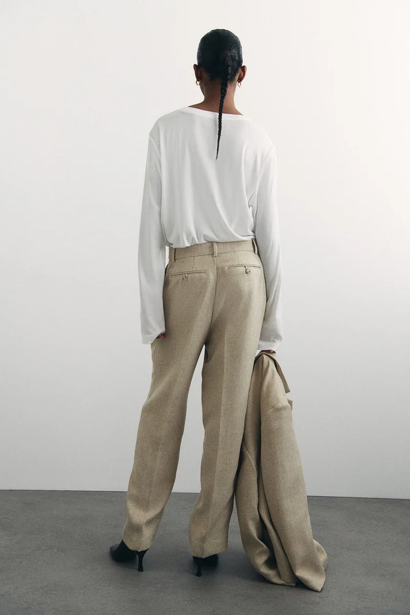 اتش اند ام Tapered tailored trousers