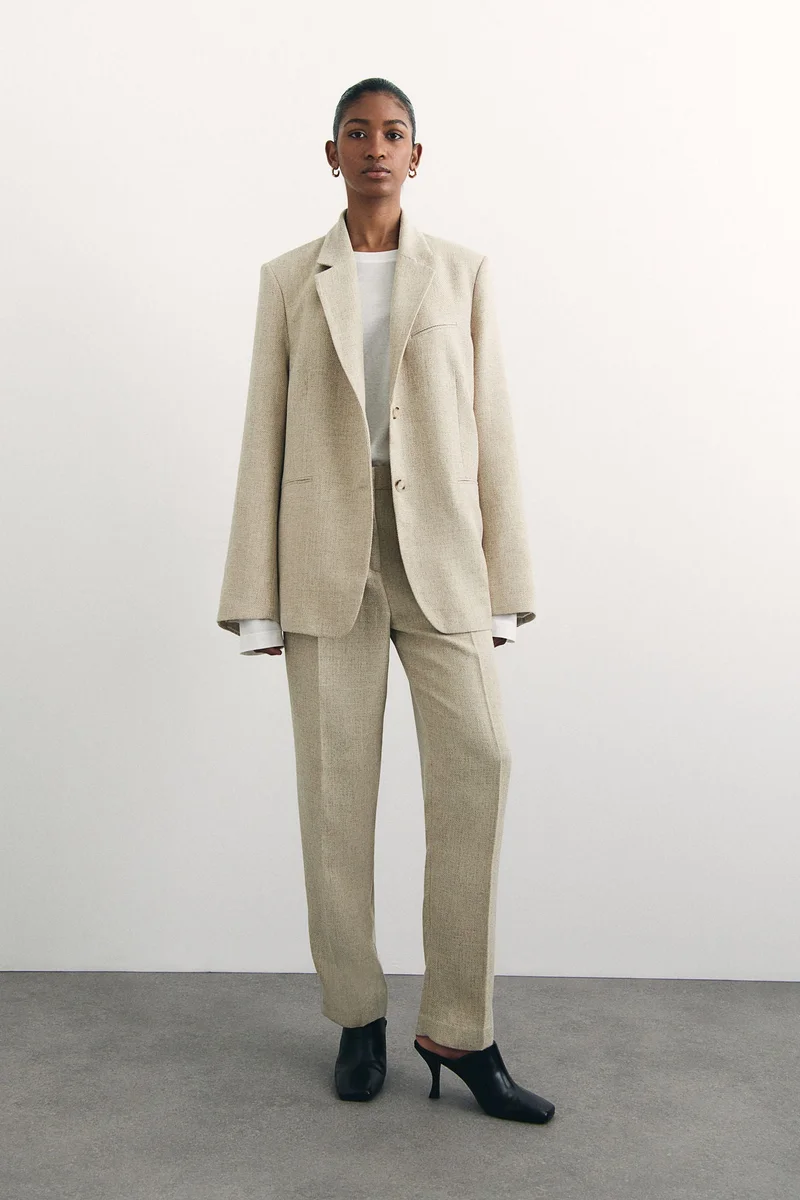 اتش اند ام Tapered tailored trousers