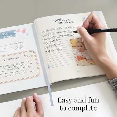 Tiny Trees® Baby Memory Book - My First Year Baby Diary I 51 Pages - Gift for Baby Showers - Parent's Diary for Expectant Mothers, Fathers, and Families | Milestones & Monthly Celebrations - Image 5