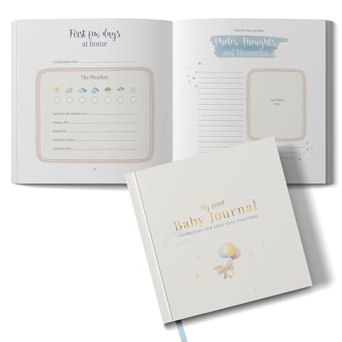 Tiny Trees® Baby Memory Book - My First Year Baby Diary I 51 Pages - Gift for Baby Showers - Parent's Diary for Expectant Mothers, Fathers, and Families | Milestones & Monthly Celebrations - Image 1