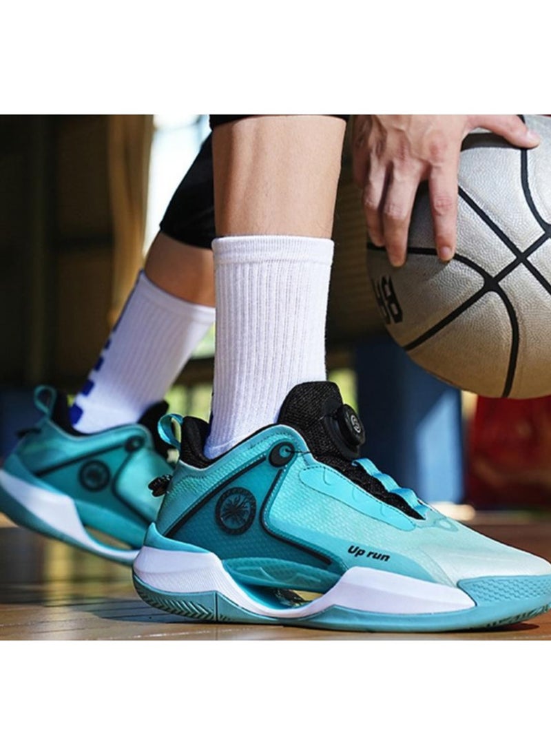 KUYING - Hollow Out Shock Absorption Rotating Button Free Tie Up Sneakers - Image 1