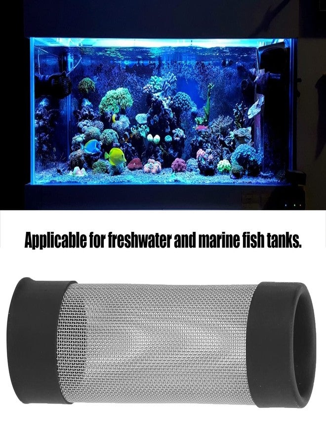 Zerodis Aquarium Intake Filter Mesh Aquarium Filter Cover Stainless Stainless Steel Aquarium Filter Steel Inlet and Outlet Protective Mesh for Fish Shrimps Intake Guard Mesh Cover - Image 3