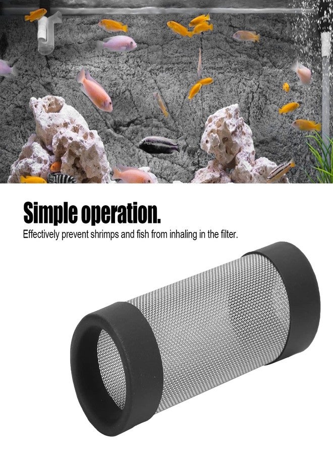Zerodis Aquarium Intake Filter Mesh Aquarium Filter Cover Stainless Stainless Steel Aquarium Filter Steel Inlet and Outlet Protective Mesh for Fish Shrimps Intake Guard Mesh Cover - Image 2
