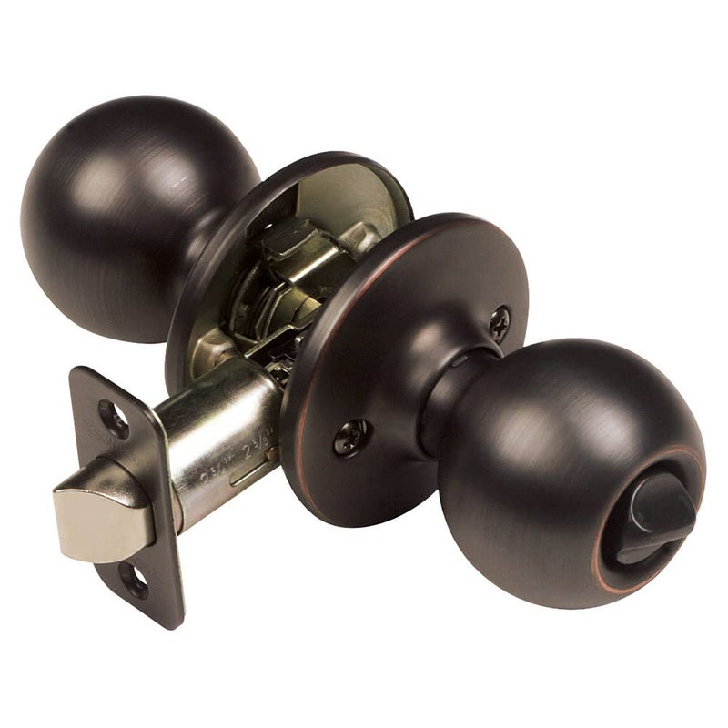 Design House 791590 Ball Privacy Bed and Bath Door Knob Oil Rubbed Bronze