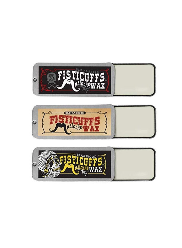 Grave Before Shave Fisticuffs Mustache Wax 3 Pack