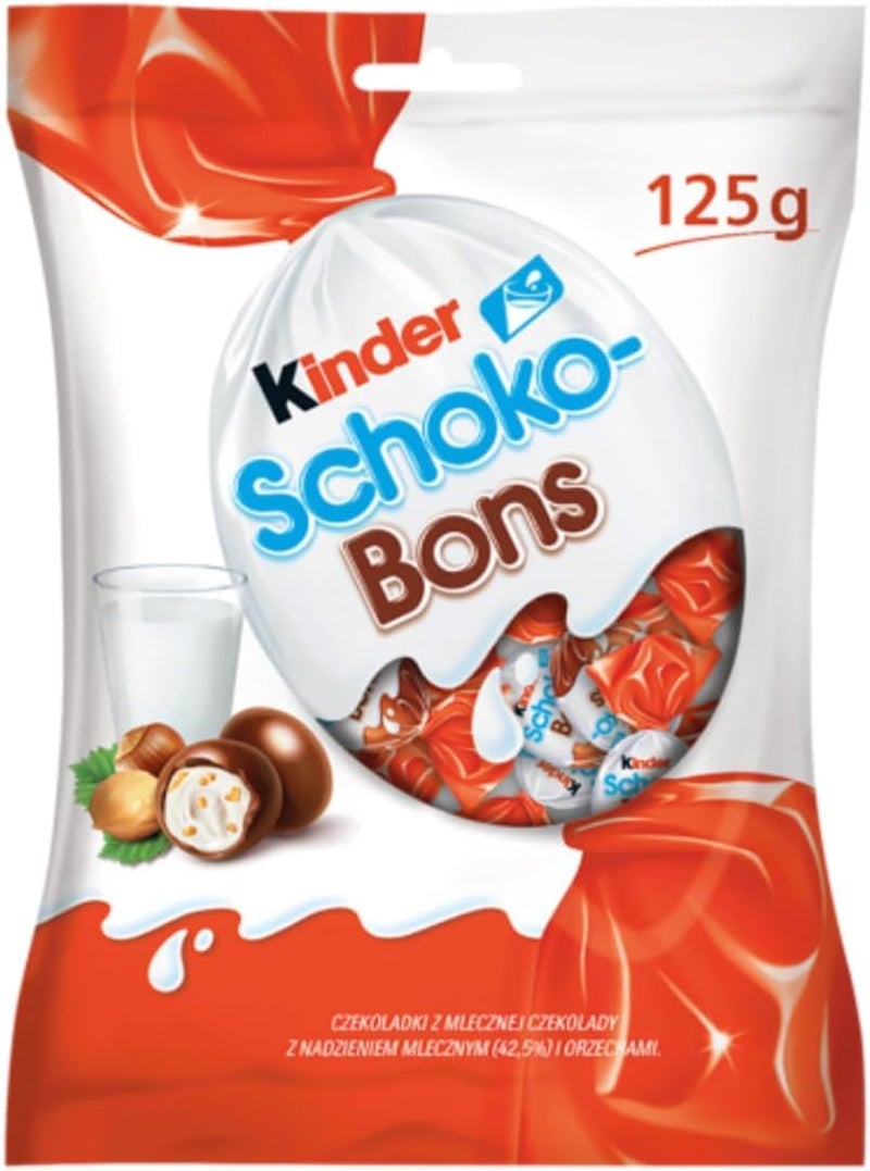 Kinder Schokobons  Milk Chocolate Bites with Hazelnut Filling 44oz Bags x 1 Pack Germany - Image 3