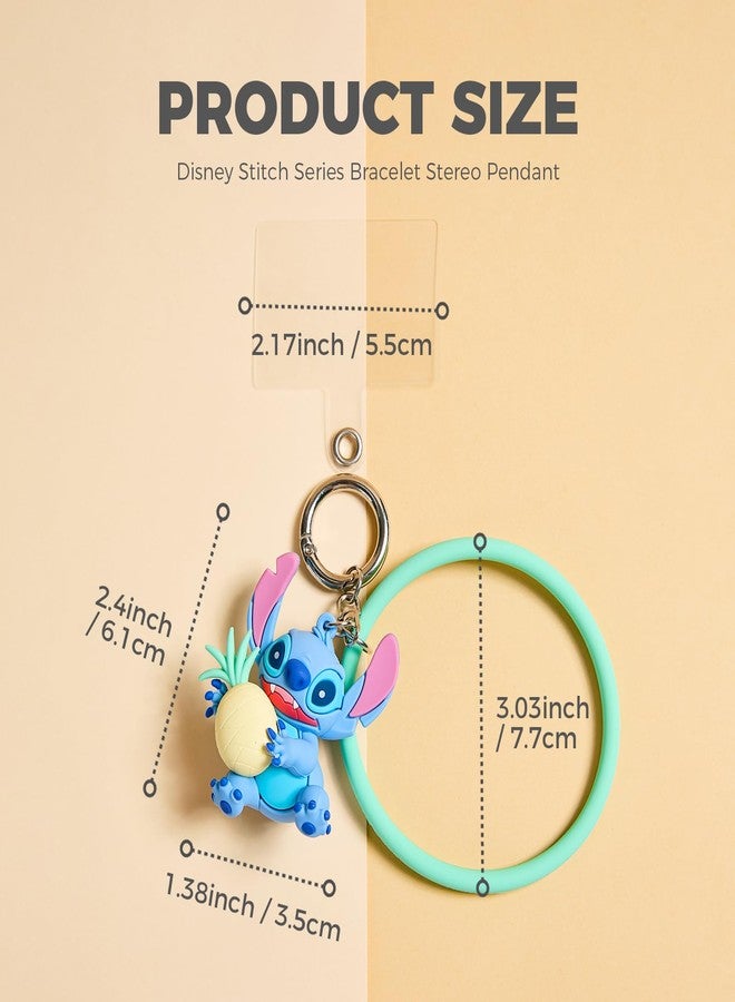 ميني سو سلسلة مفاتيح مينيسو ستيتش، مجسم شخصية ستيتش، تعليقة لطيفة للحقائب، صغيرة (خضراء) - Image 4