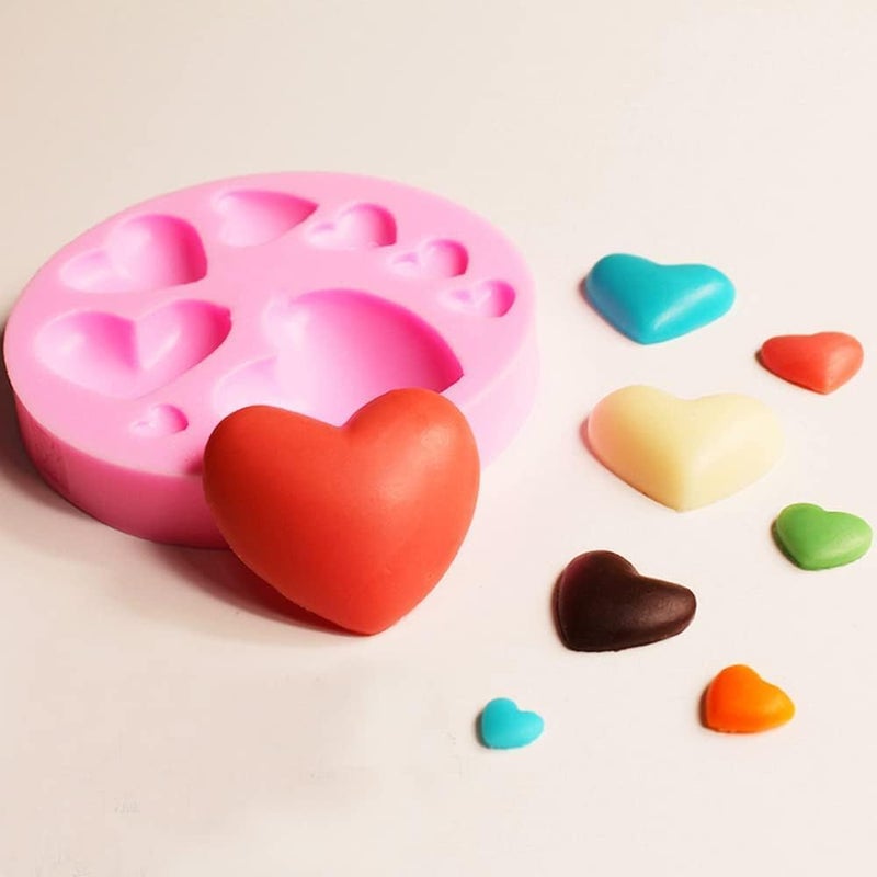 LEGACYCART 2 PCS Dancing Couple Fondant Mould and 1 PC 8 Cavity Heart for Chocolate Cupcake Candy Cake Pastry Jelly Cookie Soap Crayon Melt Ice Cube Candle Fondant Pack of 3 - Image 5