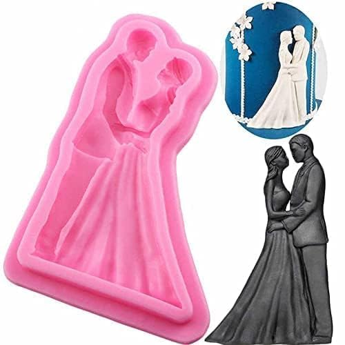 LEGACYCART 2 PCS Dancing Couple Fondant Mould and 1 PC 8 Cavity Heart for Chocolate Cupcake Candy Cake Pastry Jelly Cookie Soap Crayon Melt Ice Cube Candle Fondant Pack of 3 - Image 4