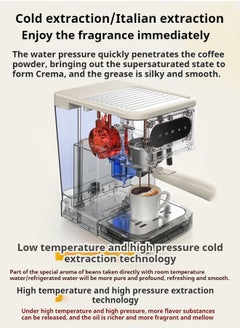 M MIAOYAN The new important coffee machine provides a small American milk bubble machine semi -automatic coffee machine coffee machine, a multi -function Italian coffee machine  - Image 4
