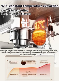 M MIAOYAN The new important coffee machine provides a small American milk bubble machine semi -automatic coffee machine coffee machine, a multi -function Italian coffee machine  - Image 5