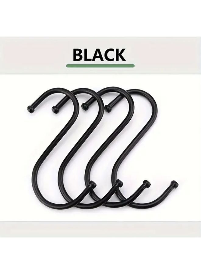 10 قطع خطافات S معدنية مثبتة على الحائط للمطبخ، خزانة الملابس، الحمام، الستائر، أدوات التخزين - Image 3