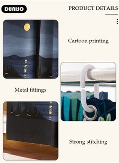 DUNISO Blackout Bottom Bunk Bed Curtains Dormitory Room Lightproof Decorative Roommate Privacy Cover Canopy Photo Background Decor Backdrop Blackout Curtain 2 Panels  - Image 2