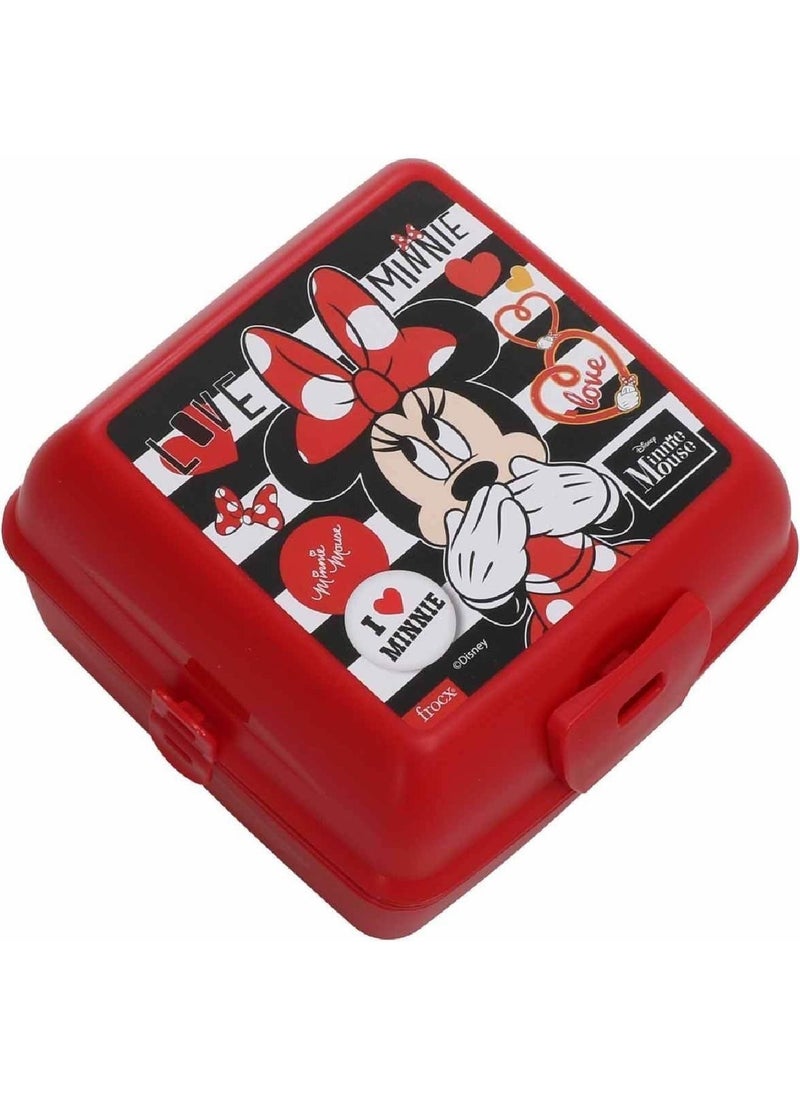 Masho Trend Red Minnie Mouse Lunch Box - Mini Mouse Lunch Box, Mini Mouse Lunch Box  - Image 2