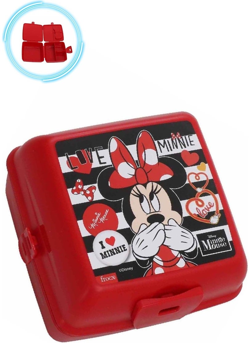 Masho Trend Red Minnie Mouse Lunch Box - Mini Mouse Lunch Box, Mini Mouse Lunch Box  - Image 1