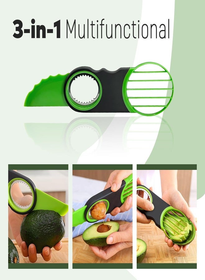 FALESHOS 3 Piece Avocado Slicer Set, Includes Avocado Slicer, Avocado Cutter and Avocado Storage Container, Dishwasher Safe, for Avocado Cutting and Peeling, Essential Mashing Kitchen Tool - Image 3