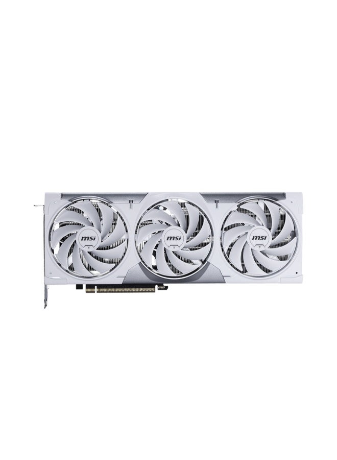 MSI GeForce RTX 5070 Ti 16GB GDDR7 Ventus 3X PZ OC Graphics Card, 8960 CUDA Cores, 2482 MHz Boost, PCIe Gen5, Triple Fan Cooling, DLSS 4 & Ray Tracing, HDMI 2.1b + 3× DP 2.1, ATX 3.1 16-Pin, White | 912-V531-636 - Image 2