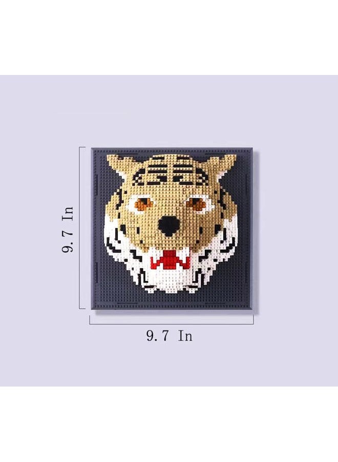 BDYDT Art Tiger Building Blocks Set; A Wall Decor Set for Adults Who Love Creative Hobbies(2313 Pieces) Toys Gifts for Kid and Adult - Image 3