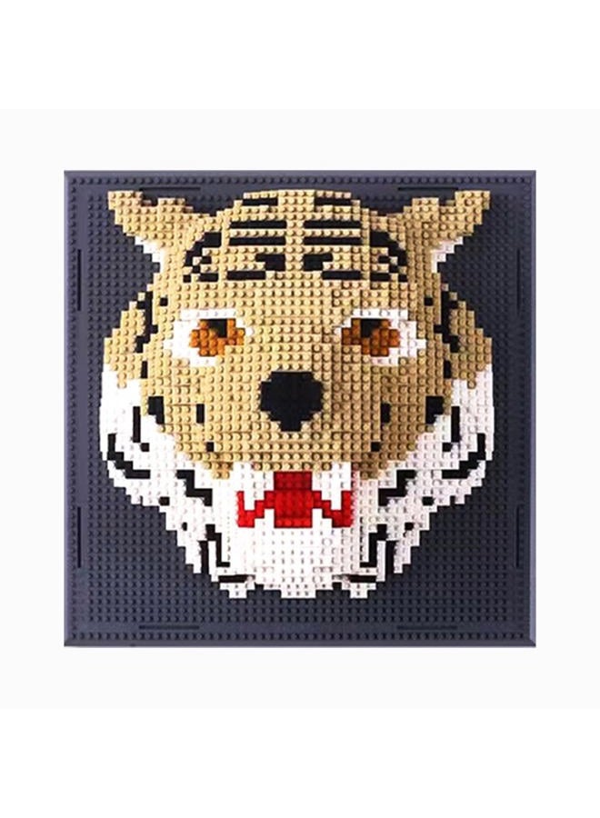 BDYDT Art Tiger Building Blocks Set; A Wall Decor Set for Adults Who Love Creative Hobbies(2313 Pieces) Toys Gifts for Kid and Adult - Image 1