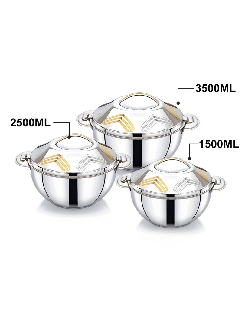 BLACKSTONE Sofi Stainless Steel Premium 3pc Hotpot Set 1.5L,2.5L,3.5L  - Image 2