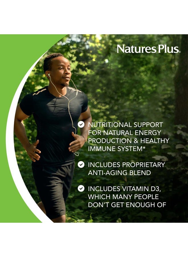 Nature's Plus Source of Life Green & Red Multivitamin - 90 Tablets - With Concentrated Whole Foods - Vegetarian, Gluten Free - 30 Servings  - Image 3