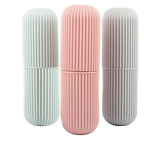 Ansawi Plastic Travel Bathroom Toothbrush Holder Cover Toothpaste Holder Organizer Box Tube Cover Case Toothbrush Cap Lid Box Multi Color 3 - Image 1