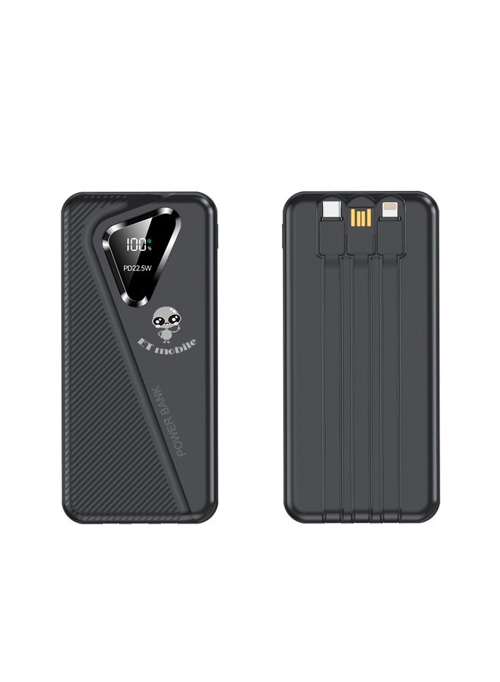 ET mobile 20000 Portable power Bank (Black) - Image 2