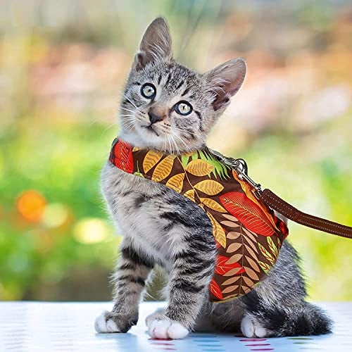 KUTKUT Cat Harness and Leash for Walking, Adjustable Escape Proof Vest Harness with Reflective Strips Lightweight Step-in Jacket for Cats Small Dogs Traveling Hiking (Size: XL, Chest: 37cm - 46cm) - Image 3