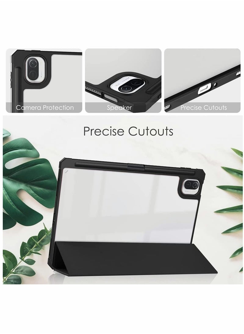 SYOSI - Case for Xiaomi Mi Pad 5 /for Pro case 11 inch Tablet Cover with Pencil Holder Auto Wake/Sleep Trifold Stand Smart Transparent Back Shell - Image 1