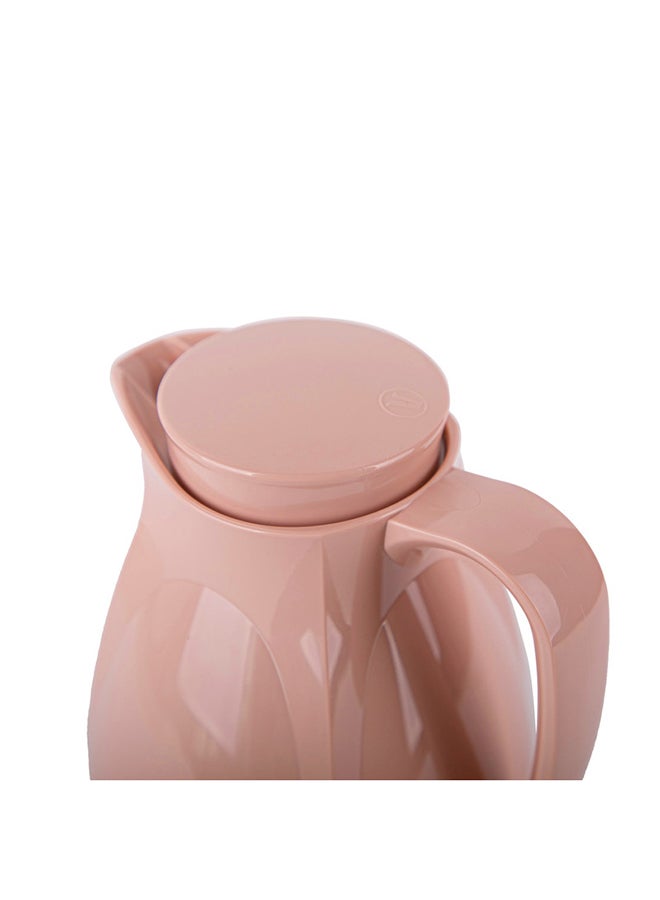 Valk Vacuum Flask With Double Wall Glass 600 Ml  Wide Mouth With Anti-Leakage Cap Double Walled Travel Mug  Mocca Color - Image 4