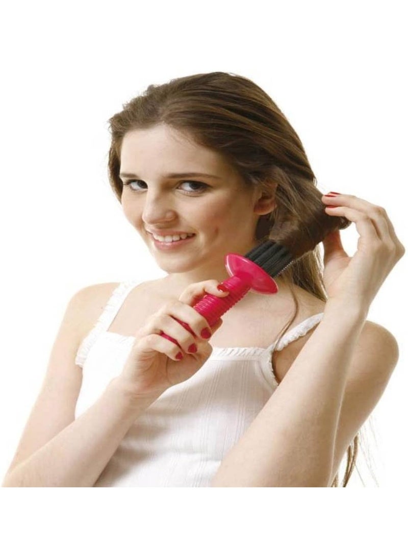 مشط تسريحة الشعر المجعد 17 سنًا 2 قطعة، مشط تسريحة شعر محمول، فرشاة تسريحة شعر مجعد، مكواة تسريحة شعر مجعد، مكواة تسريحة شعر مجعد بالهواء، مشط تسريحة شعر مجعد. - Image 3