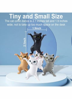 KASTWAVE Cat Coffin Dance Cat Pen Holder for Desk Cute Cat Office Supplies Funny Dancing Cat Pencil Holder Cat Pens Holder Five Cats Valentines Day Gifts Birthday Gifts for Men Dad Women Kids  - Image 5