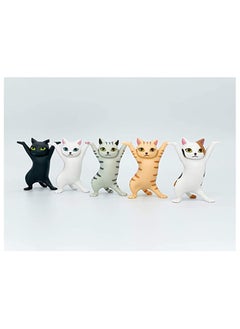 KASTWAVE Cat Coffin Dance Cat Pen Holder for Desk Cute Cat Office Supplies Funny Dancing Cat Pencil Holder Cat Pens Holder Five Cats Valentines Day Gifts Birthday Gifts for Men Dad Women Kids  - Image 1