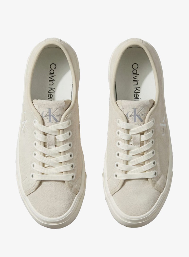 CALVIN KLEIN Suede Mix Vulcanised Flatform Trainers - Image 5