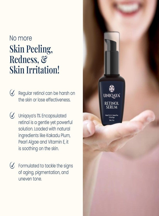 Uniqaya 1% Encapsulated Retinol Anti Ageing Face Serum | Reduce Fine Line & Wrinkle|Unisex Night Serum For Face - Image 5