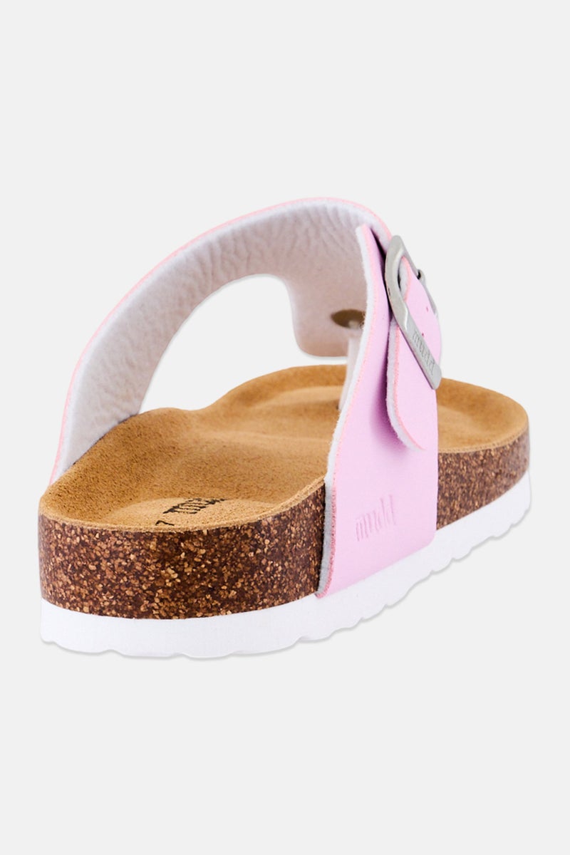 Mudd Women Slip On Cork Sandals, Pink - Image 3