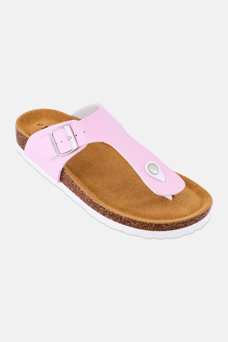 Mudd Women Slip On Cork Sandals, Pink - Image 1