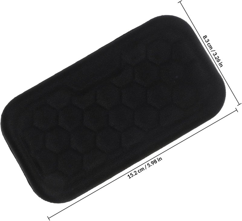 Zerodeko Ergonomic Keyboard and Mouse Wrist Pad Small Size Black Fabric Surface Wrist Cushion with Elbow Support Desk Edge Rest for Office, Study, Drawing, and Gaming - Image 2